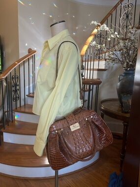 Brahmin Laura Satchel Shoulder Bag - Toasted Almond